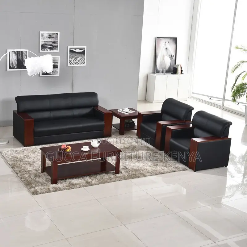 Office Sofa: Simple and Modern 5-Seater Executive Sofa Set