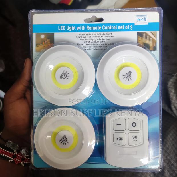 Led Light Set 3pcs With Remote Control Smart Bulbs - thumbnail 5