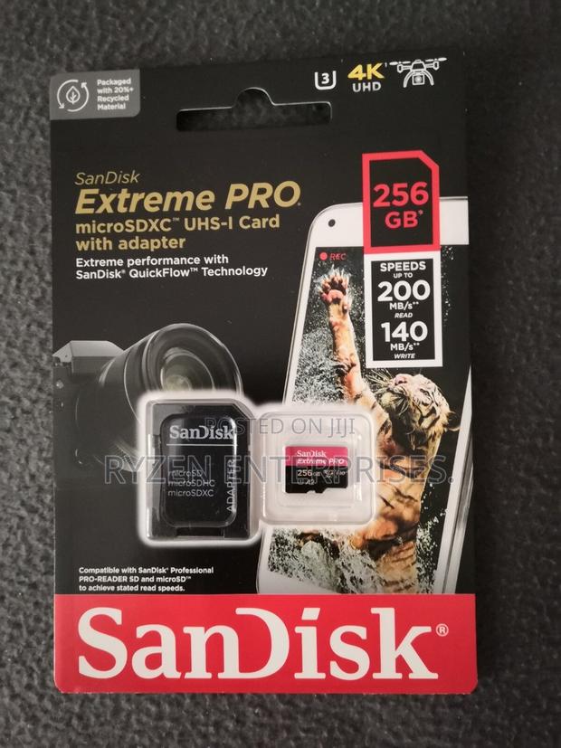Sandisk Extreme Pro Microsdxc Sd Card Up to 200mb/S - 256gb