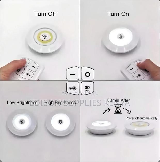 Led Light Set 3pcs With Remote Control Smart Bulbs - thumbnail 4
