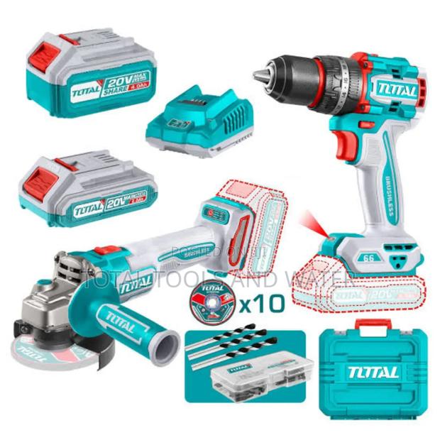 2 in 1 Combo Tool Kits Angle Grinder+Cordless Drill Handheld