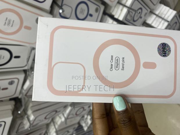 Umione Magnetic iPhone 14 Pro Case Translucent-Sandy Pink - thumbnail 2