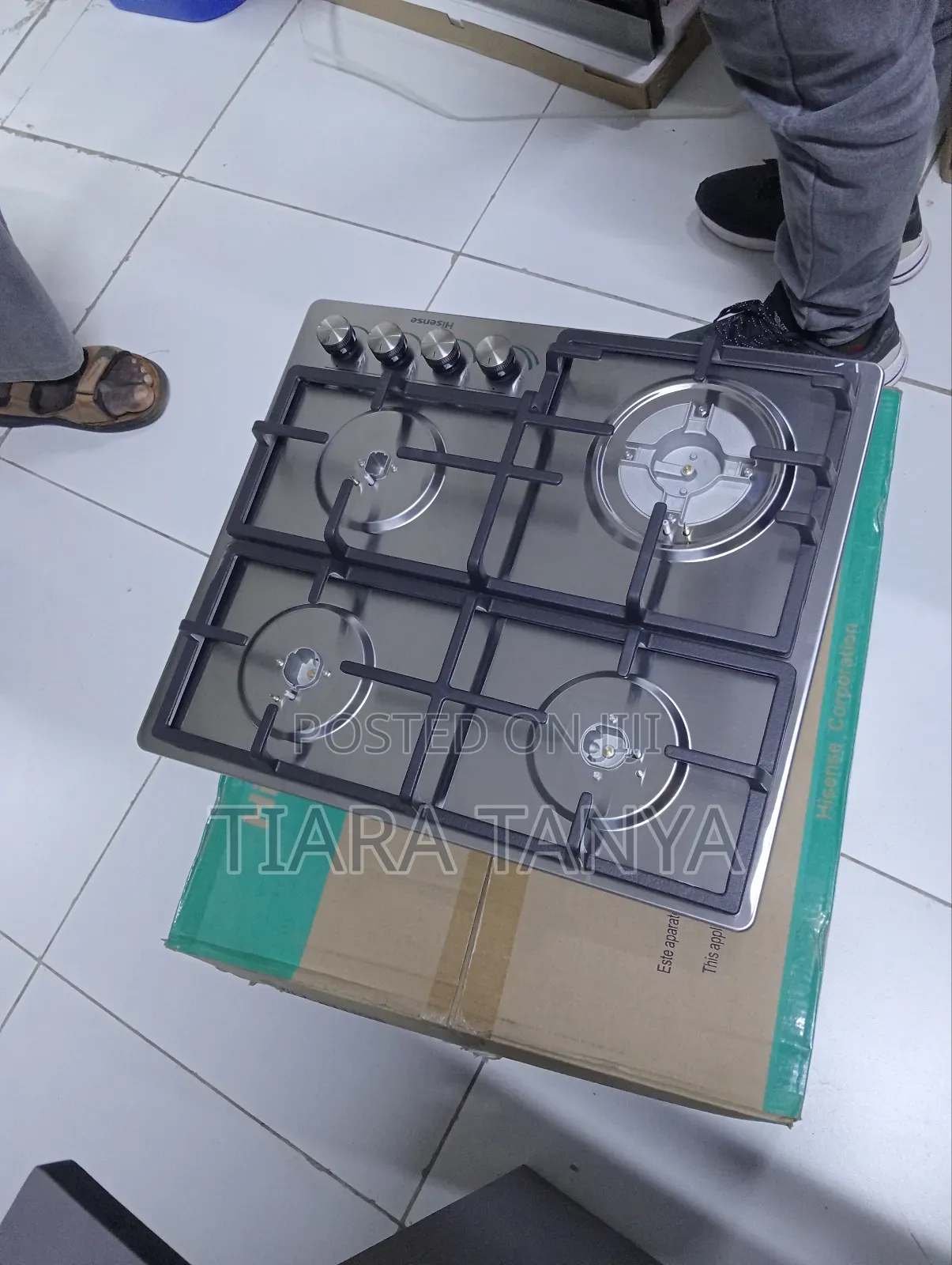 Hisense 60cm 4 Burnerr With 1 Wok Burner Gas Hob
