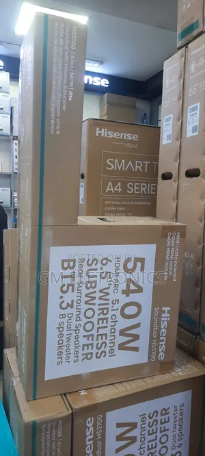 New Hisense Hs5100 5.1 Ch Soundbar(540w)-Black.