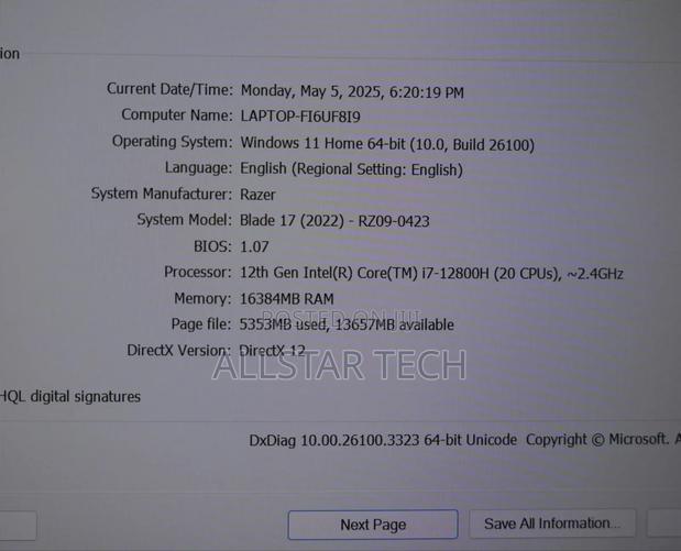 Laptop Razer Blade 16GB Intel Core i7 SSD 1T - thumbnail 2