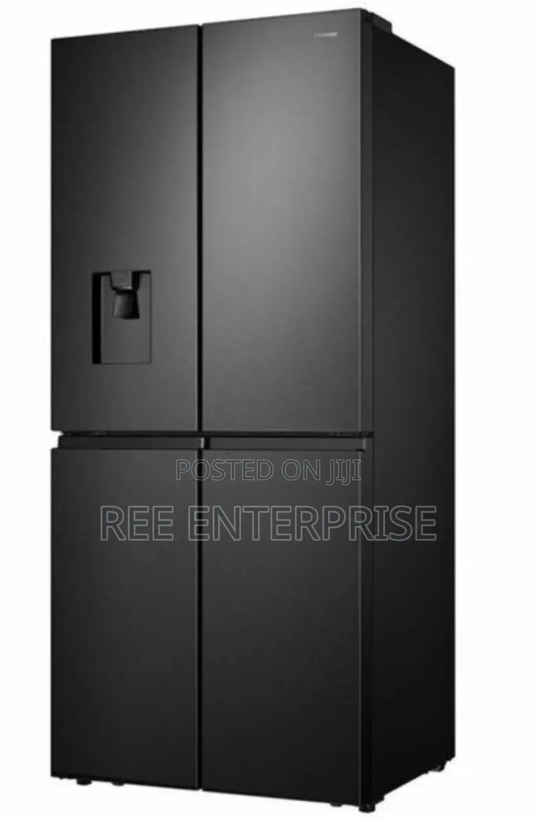 454 Litres Black Hisense Fridge With Water Dispenser