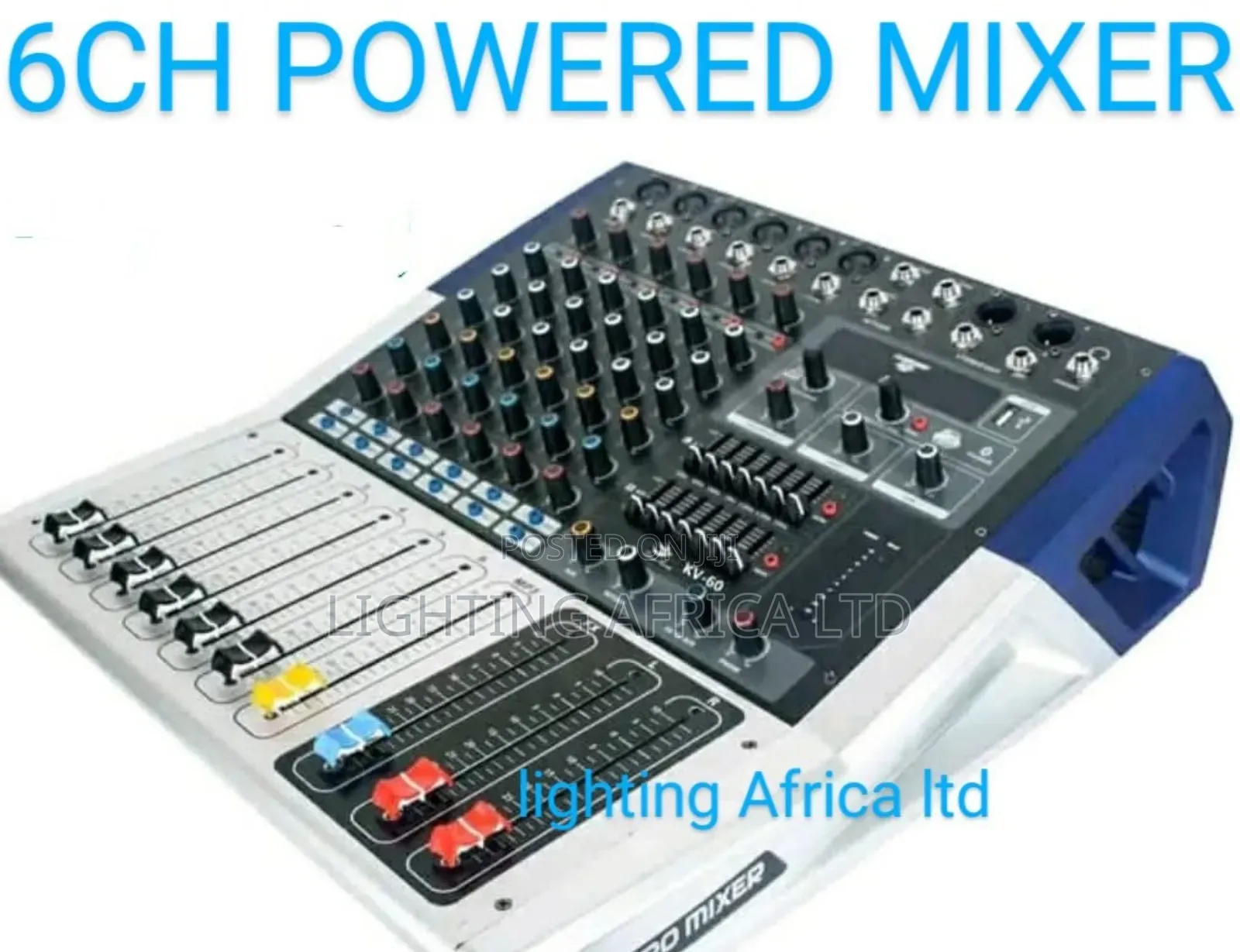 Pro 6ch Powered Mixer Usa/Bluetooth