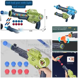 Sound Light Electric Eva Foam Soft Bullet Air Gun Toys