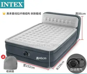 Intex Durable Beam Airbed With Inbuilt Electric Pump
