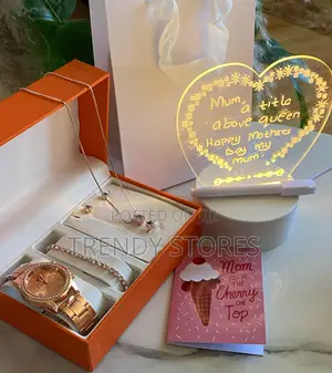 Mother's Day Gift Pack With Rosegold Watch