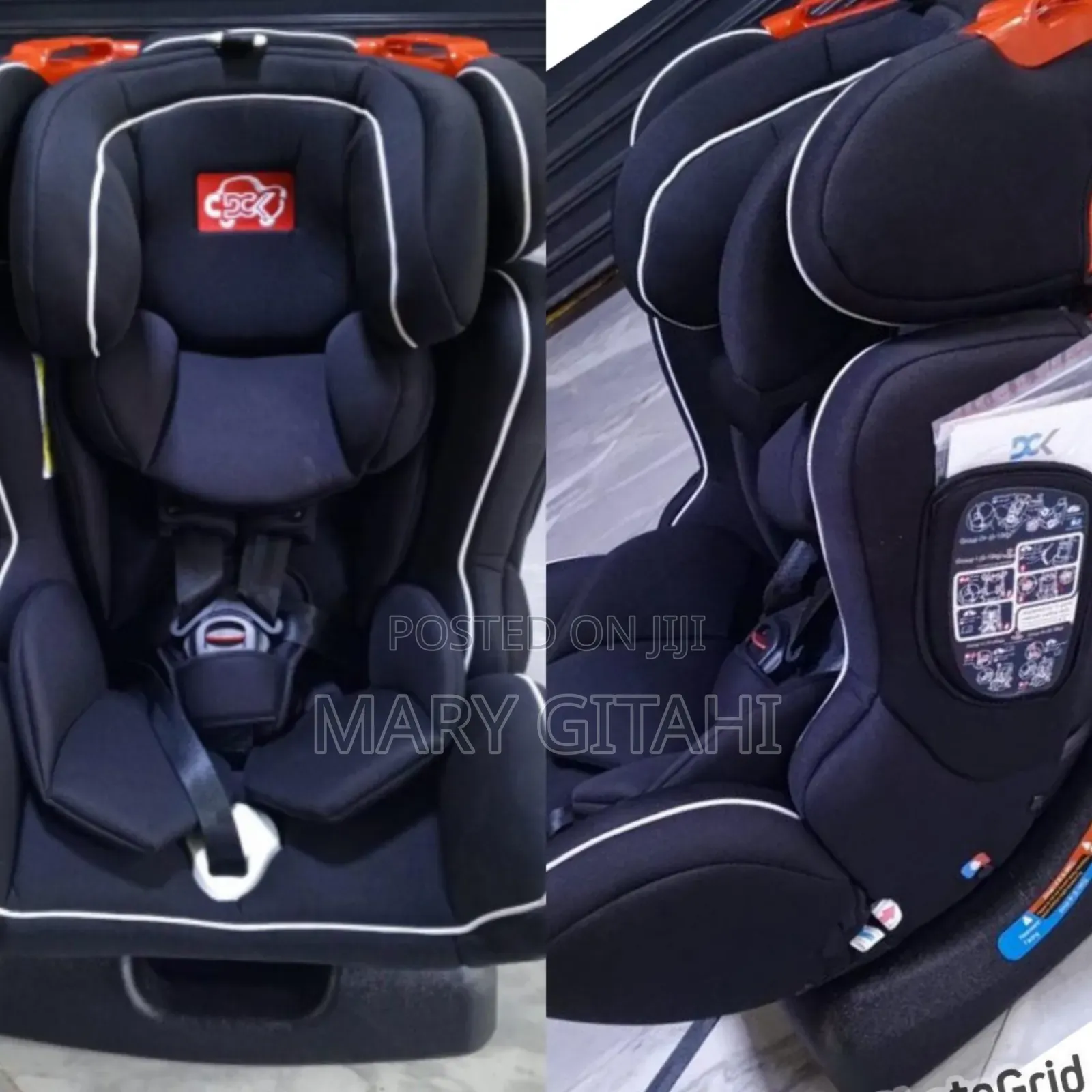 Multi Coloured DCK Car Seat 
Recline Into 3 Position