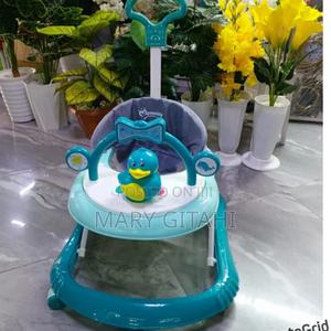 New Blue Baby Walker With Melody Push Handle - thumbnail 2