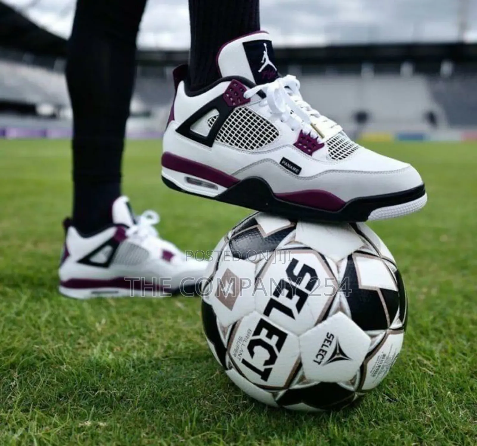 Quality Leather Unisex Rubber Sole Jordan 4 Sneakers Shoes