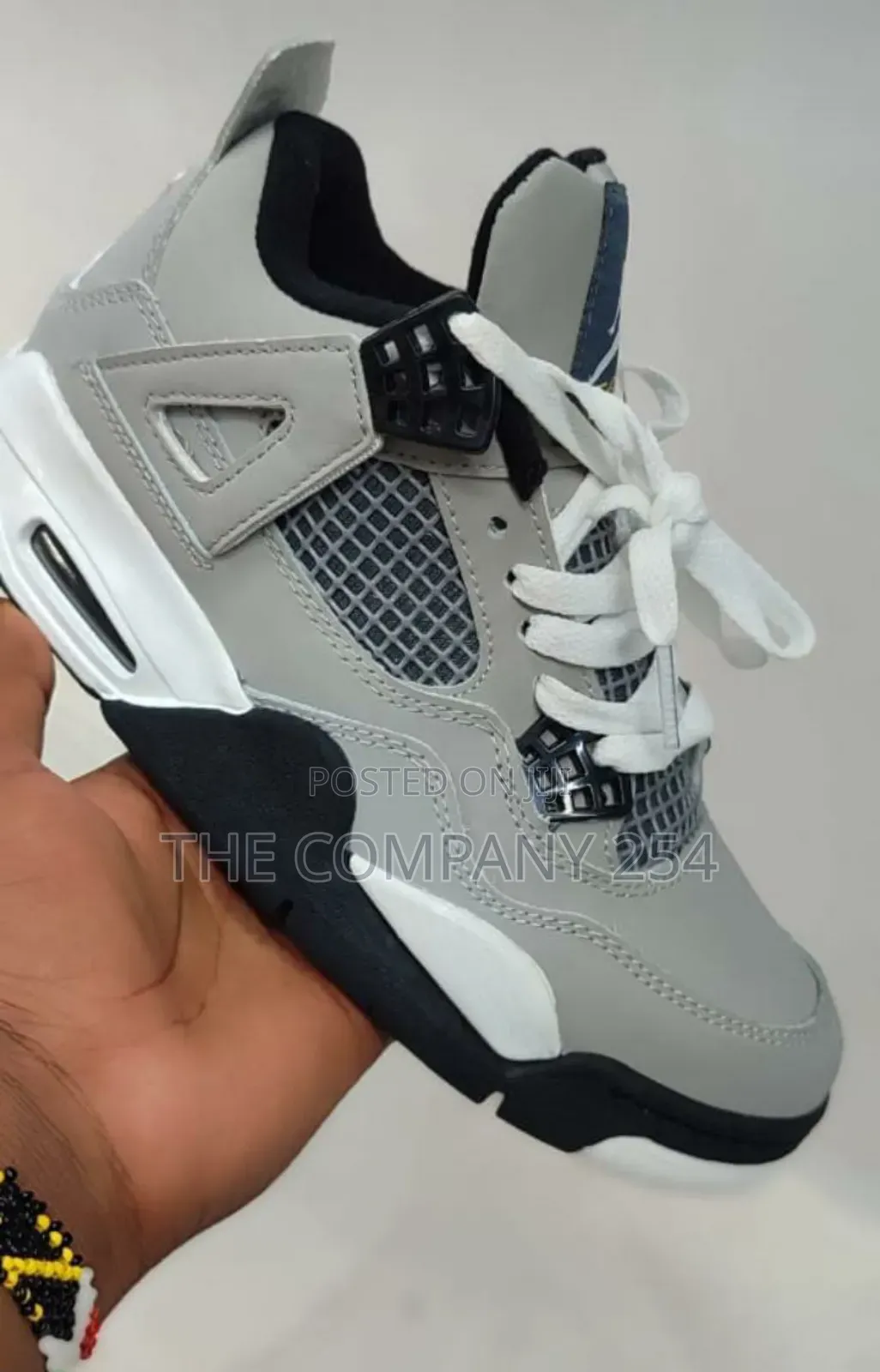 Quality Leather Unisex Rubber Sole Jordan 4 Sneakers Shoes