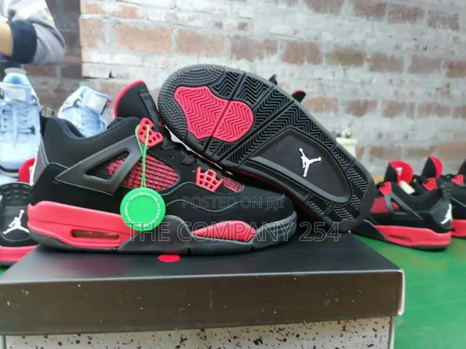 Quality Leather Unisex Rubber Sole Jordan 4 Sneakers Shoes