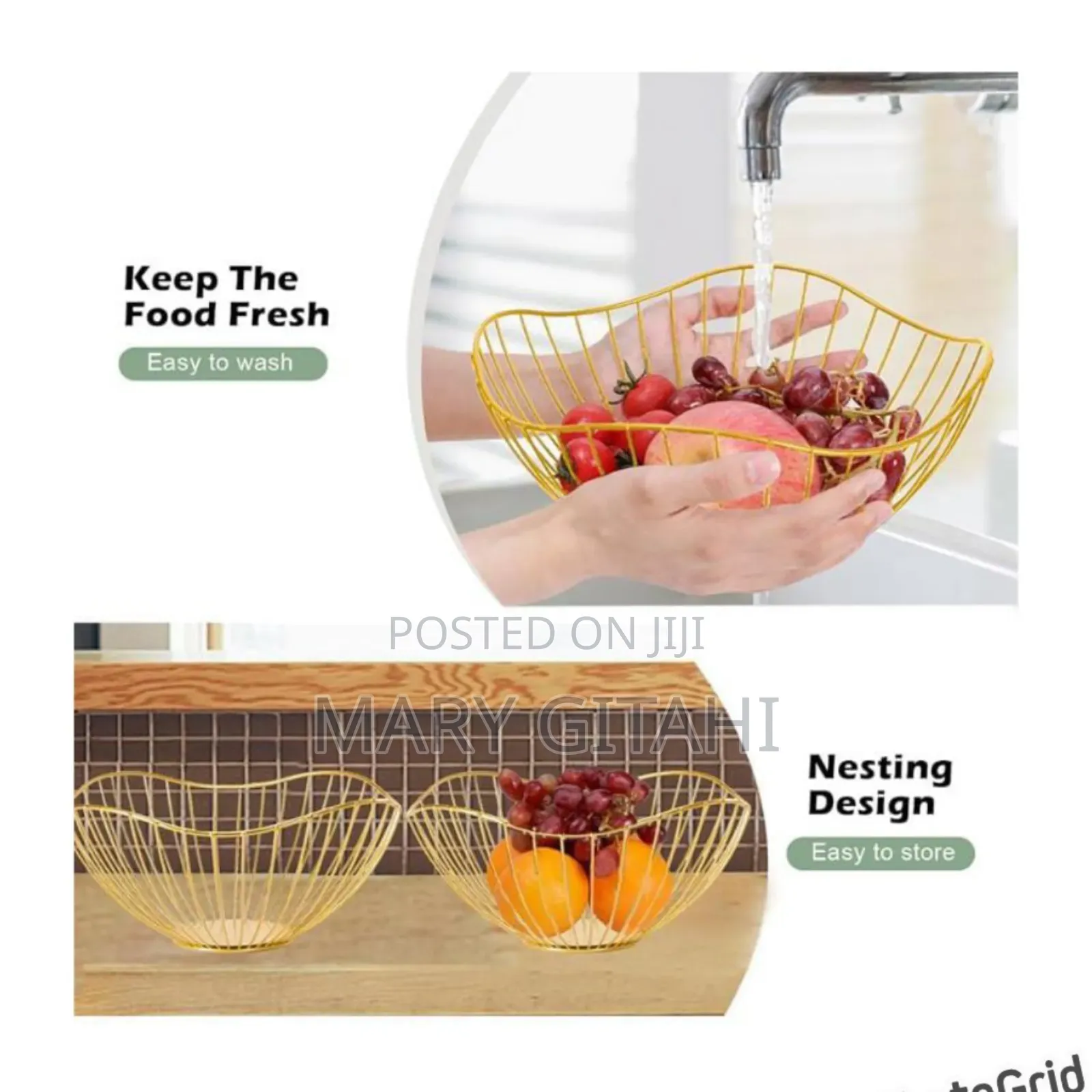 No Rust, Made of Mesh for Fresh Air Circulation. Fruit RSCK