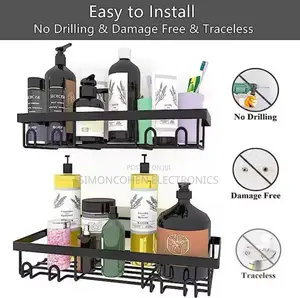2pcs Multipurpose Triangular Shower Caddy Shelf