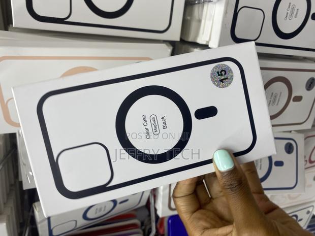 Raptic iPhone 15 Transparent Case With Magsafe-Black - thumbnail 3