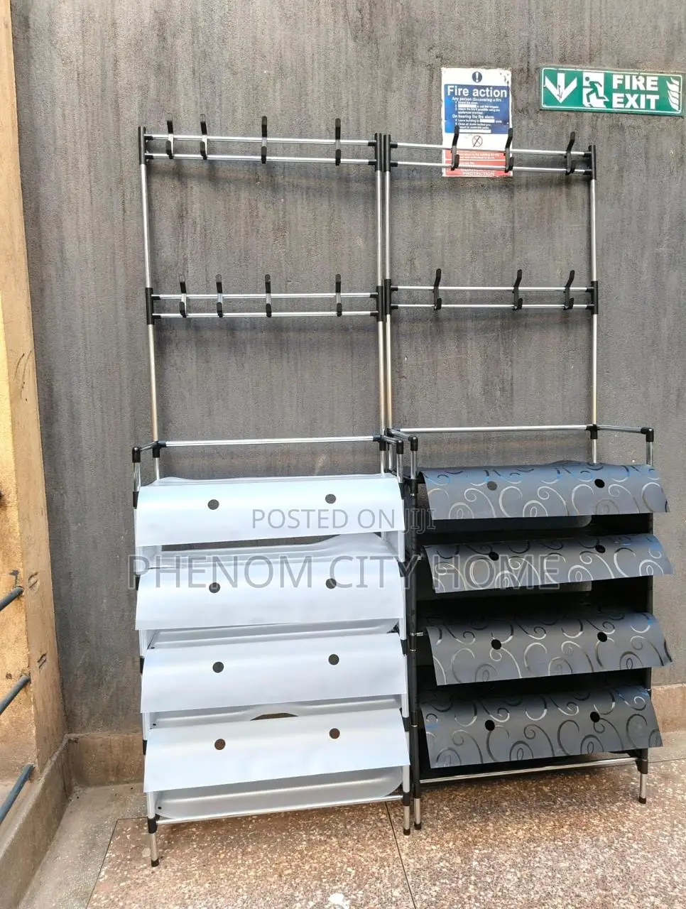 Quality 5 Tier Shoe Rack With Hooks