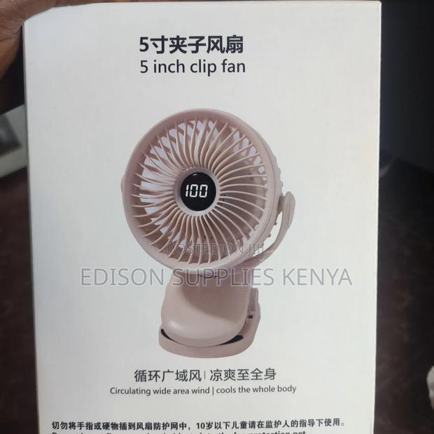 Clip Fan Digital Power Display + Timer Desk Fans Table Fan - thumbnail 3