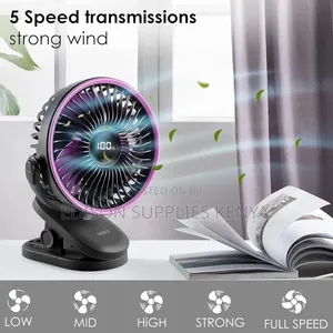 Clip Fan Digital Power Display + Timer Desk Fans Table Fan
