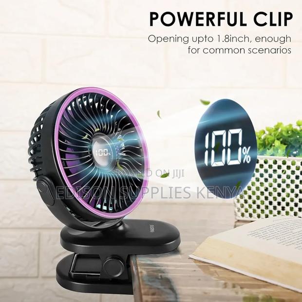 Clip Fan Digital Power Display + Timer Desk Fans Table Fan - thumbnail 6