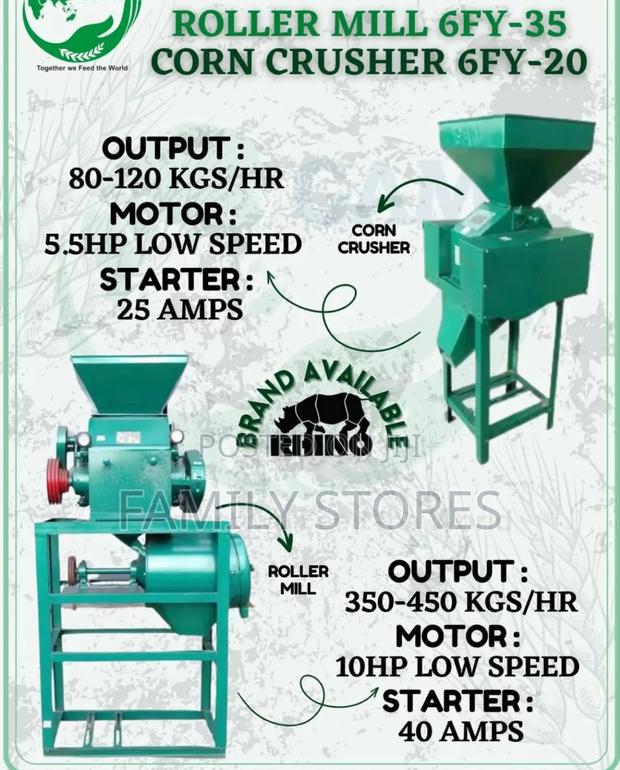 Gam 6fy-35 Combined Maize Flour Roller Mill Grade 1 2