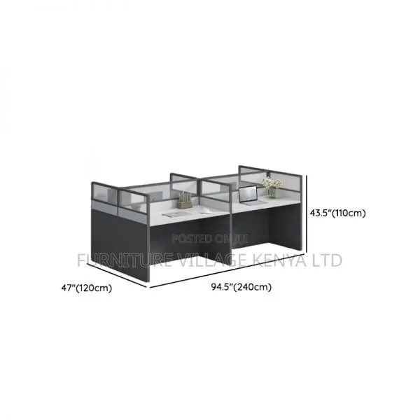 Workstation:4-Section New Open View Modular Office Desk