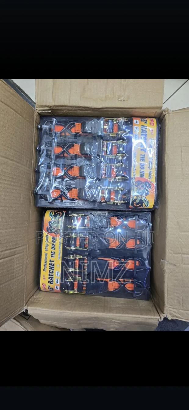 Ratchet Tie Down 4pcs Set 15" - thumbnail 2