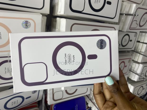 Canshn iPhone 16 Pro Max Transparent Magsafe Case-Purple - thumbnail 2