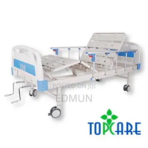 Double Crank Hospital Bed With Matress Sale