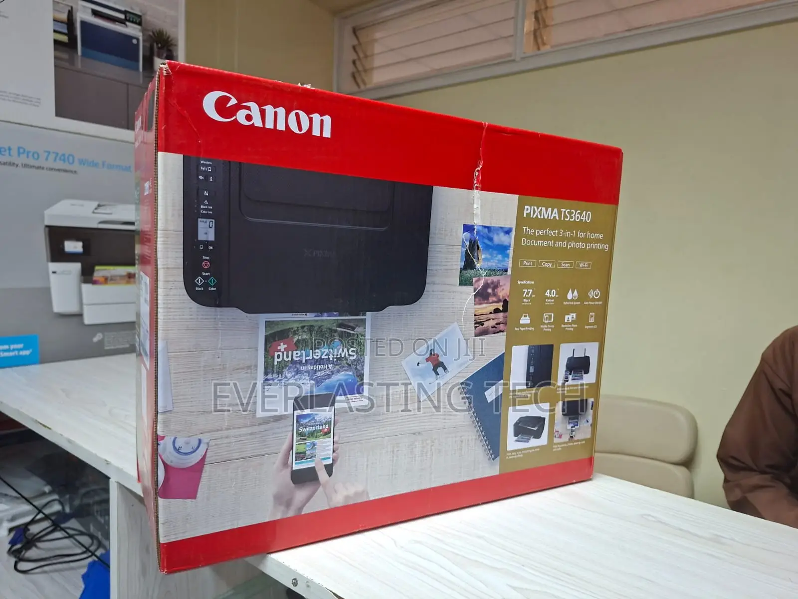 Canon Pixma Ts3640 3-in-1 Wireless Multifunction Printer