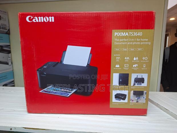 Canon Pixma Ts3640 3-in-1 Wireless Multifunction Printer - thumbnail 4