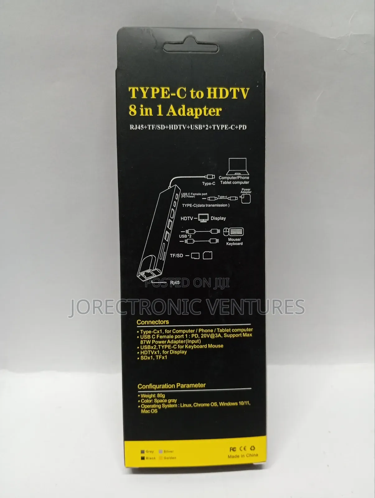Type -C to HDTV 8 in 1