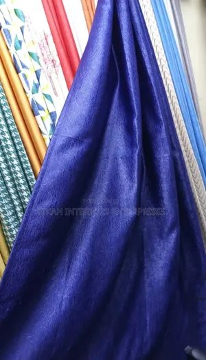 Plain Navy Blue Curtain