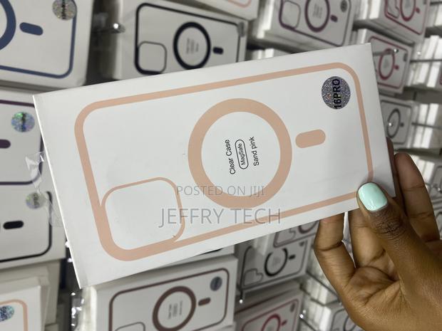 Ringke iPhone 16 Pro Transparent Magsafe Case-Sandy Pink - main view