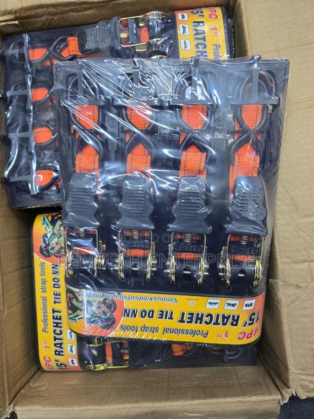 4pcs Ratchet Tie Down Set - thumbnail 3