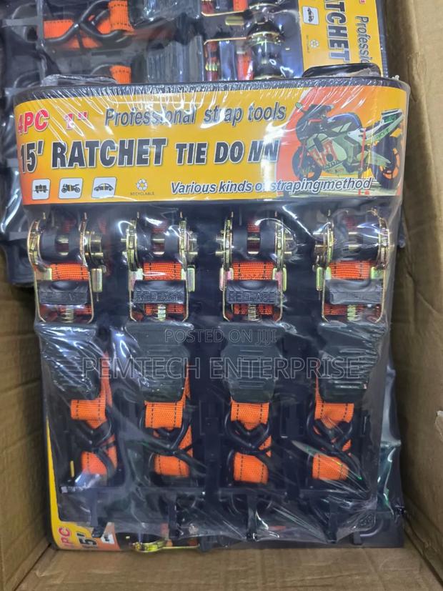 4pcs Ratchet Tie Down Set - main view