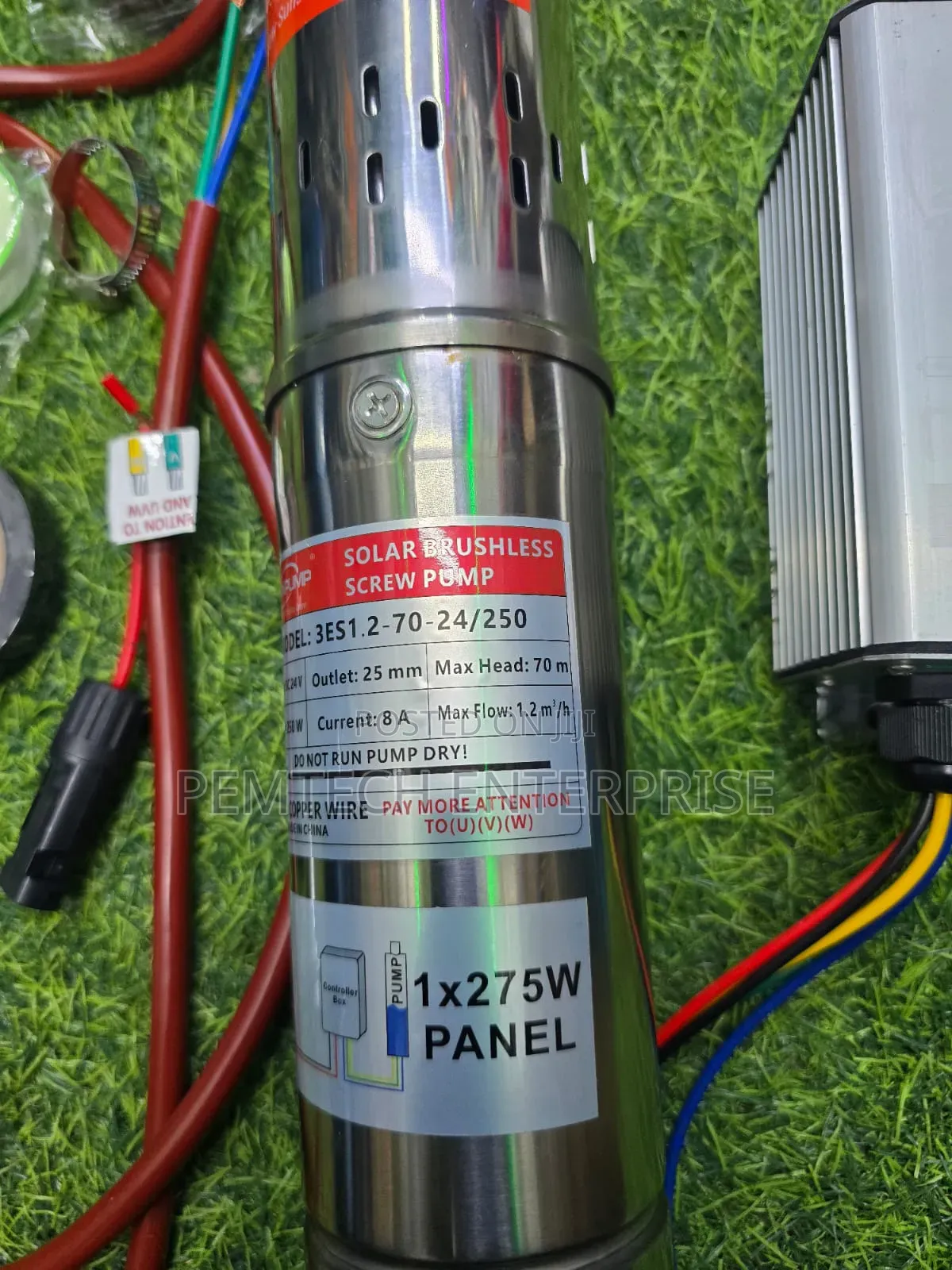 Dc 24v Solar Brushless Pump With a Control Box