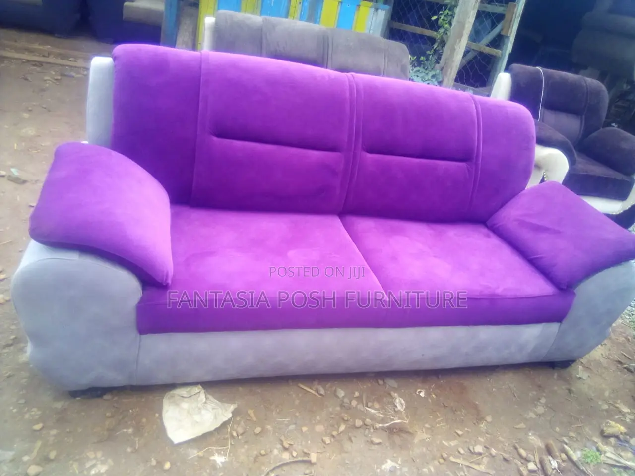 Comfy 3-Seater Diamond Sofa Seat