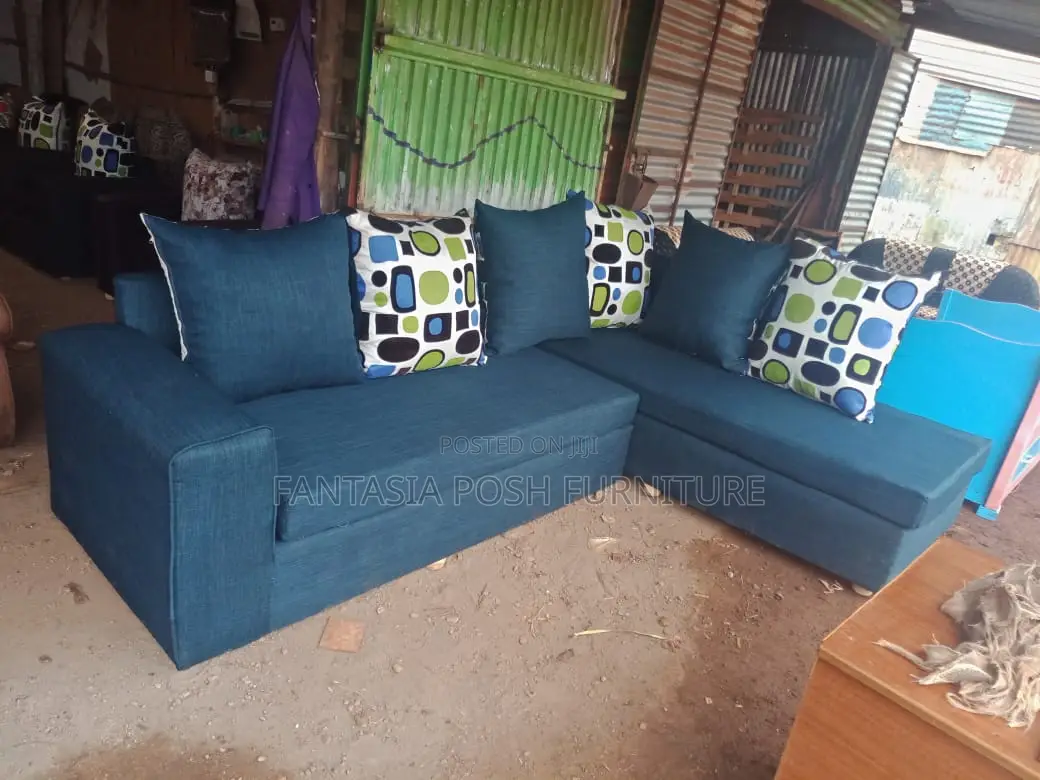 5 Seater Posh L-Shaped Corner Sofa - Free Delivery