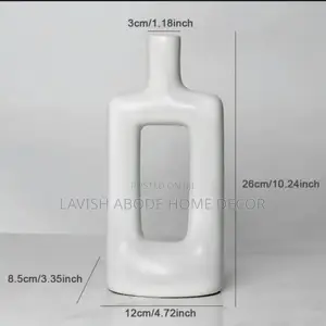 Abstract Ceramic Flower Vase