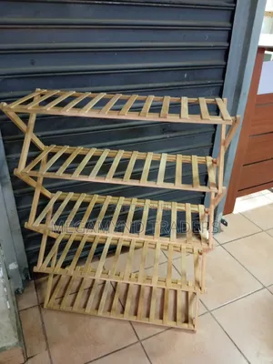 Bamboo Foldable Shoe Rack 5layer/5-Tire Shoe Rack