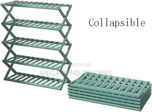 Bamboo Foldable Shoe Rack 5layer/5-Tire Shoe Rack