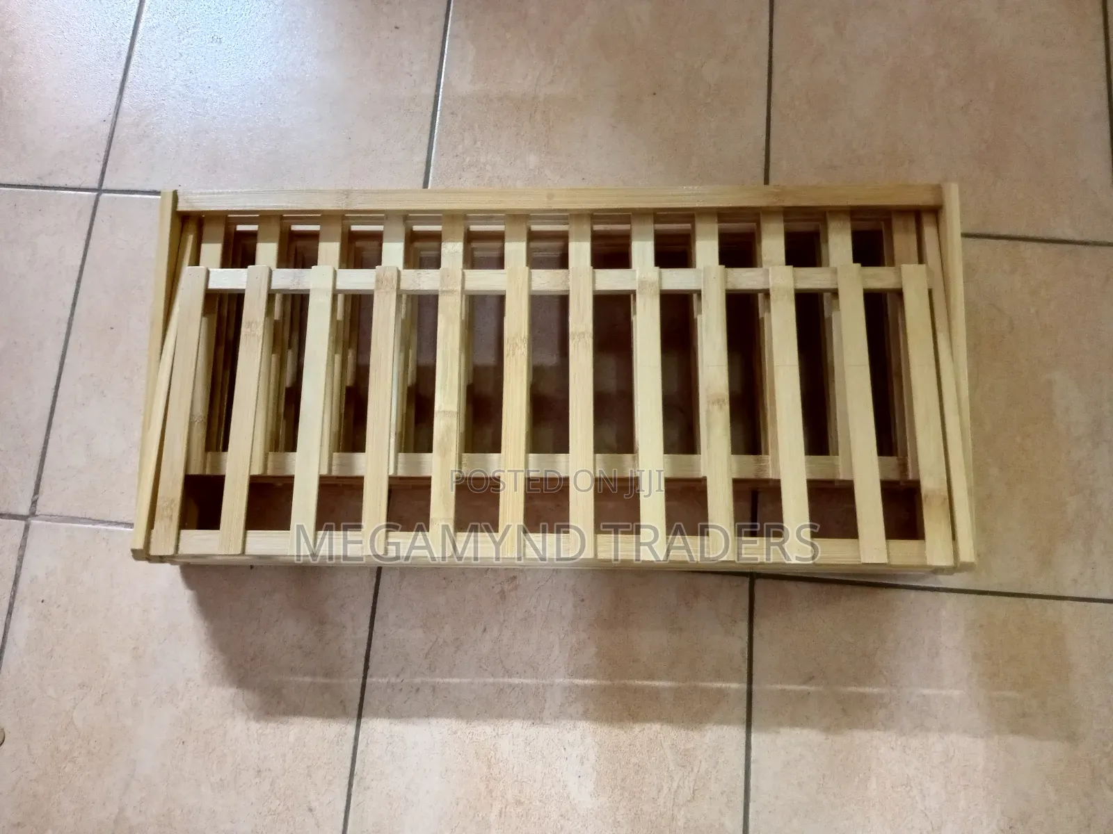Bamboo Foldable Shoe Rack 5layer/5-Tire Shoe Rack