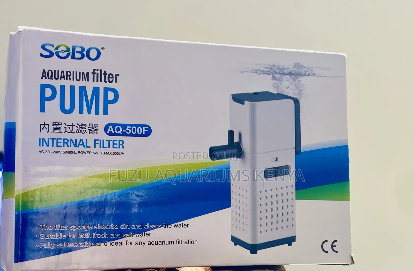 Energy Saving Aquarium Filter – Sobo Aq-500f (6w)