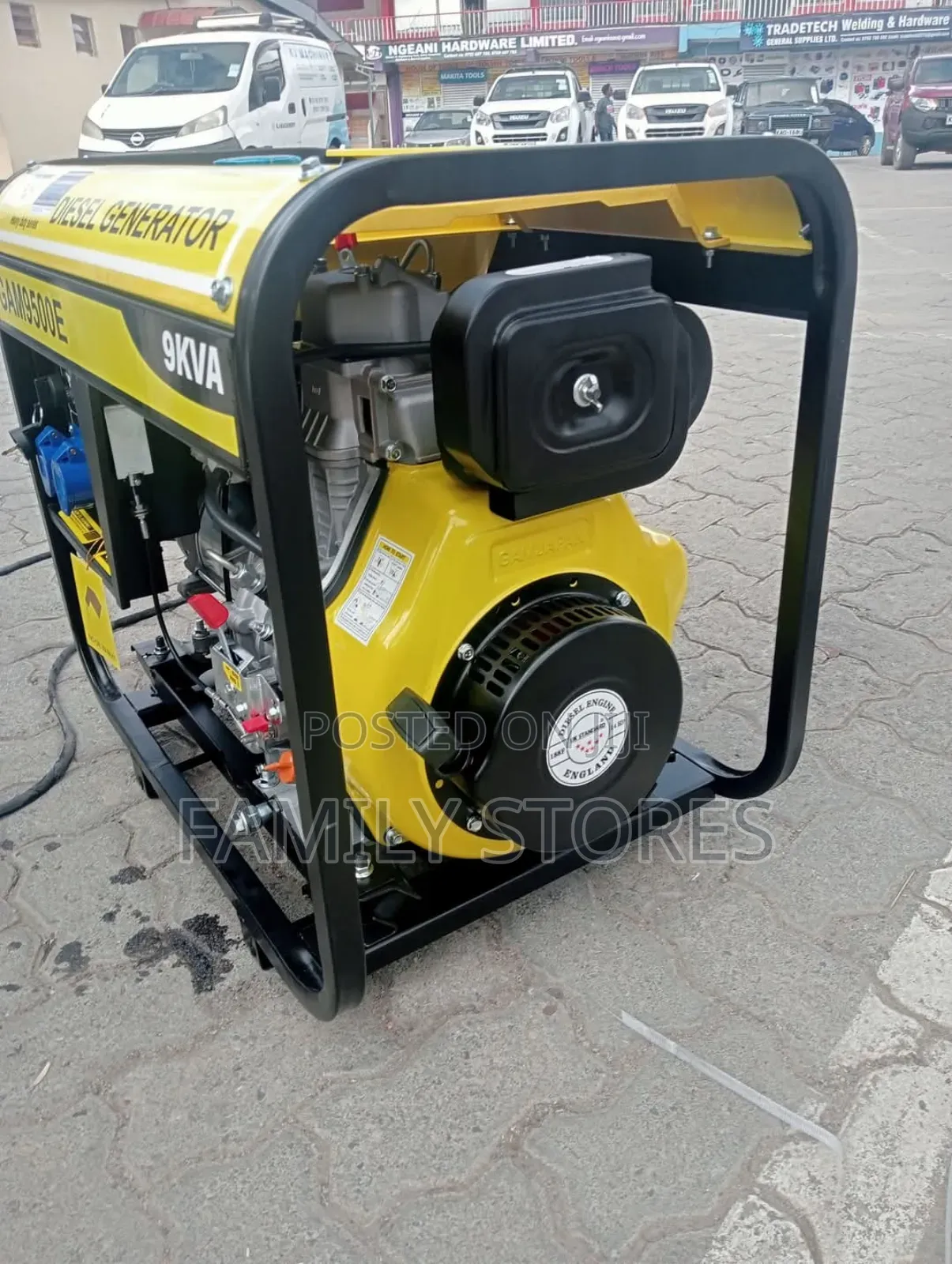Gam9500e 9.0kva Diesel Openset Generator -Single Phase