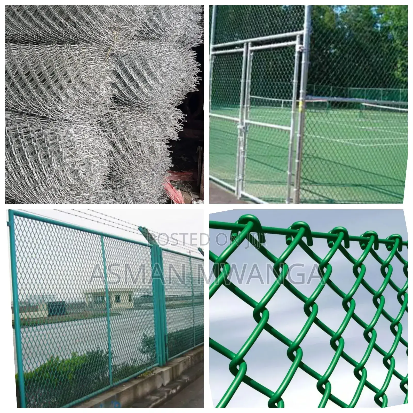 PVC Coated/Gi Chainlink Gauge 12.5g 4ft Mesh Holes