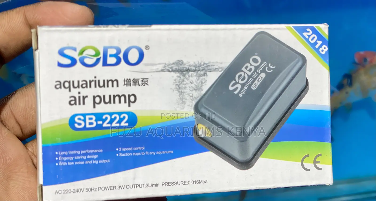 Easy to Use Aquarium Air Pump – Sobo Sb-222