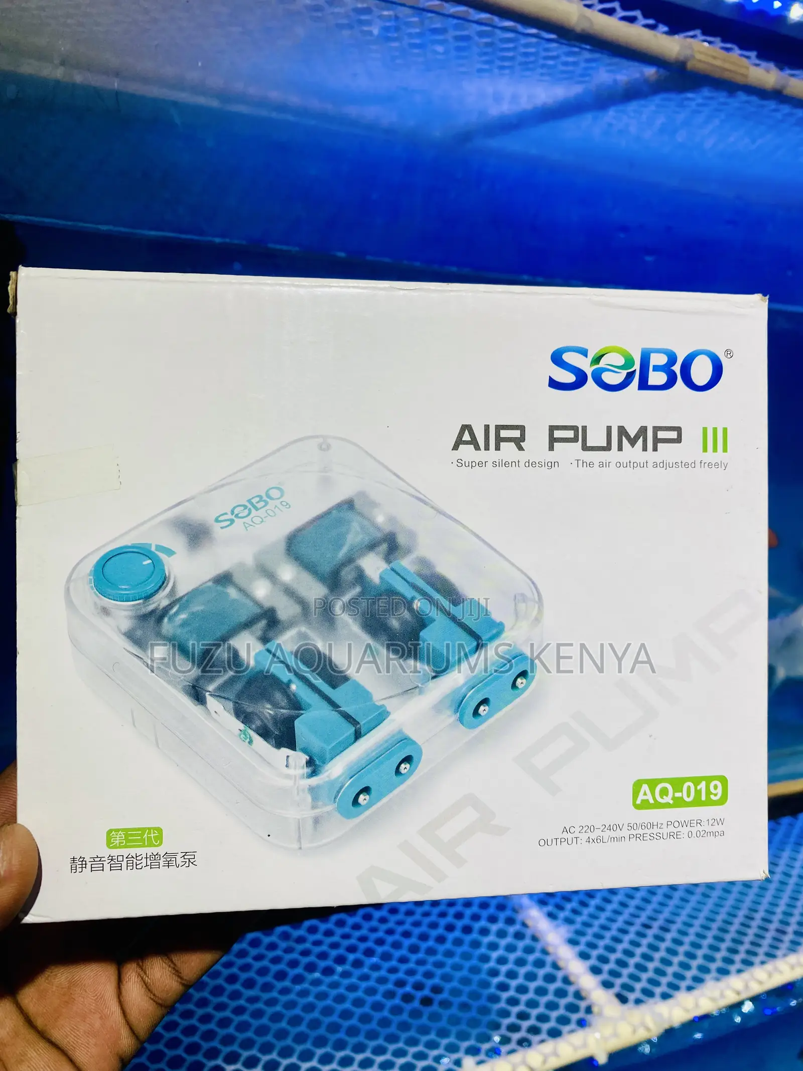 Sobo Aq-019 – 4 Outlet Super Silent Aquarium Air Pump (12w)